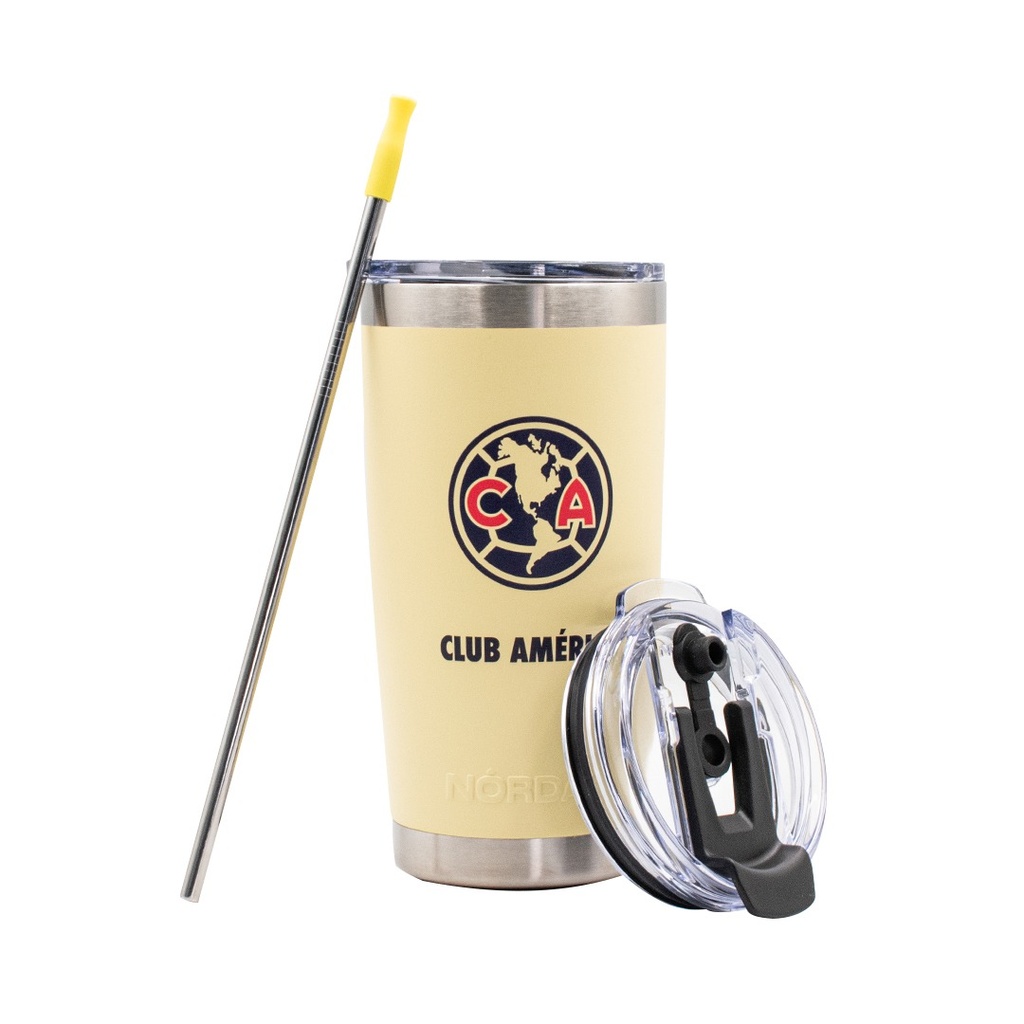20 OZ TUMBLER CLUB AMERICA GRANDES DE CORAZÓN YELLOW