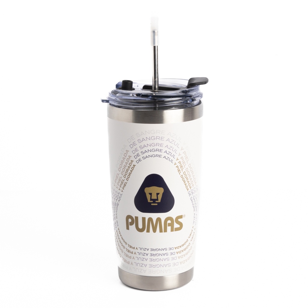 20 OZ TUMBLER PUMAS WHITE