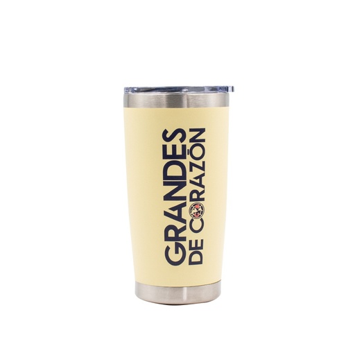 20 OZ TUMBLER CLUB AMERICA GRANDES DE CORAZÓN YELLOW