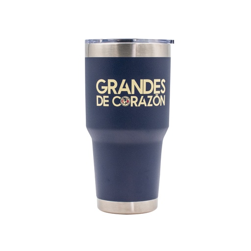 30 OZ TUMBLER CLUB AMÉRICA GRANDES DE CORAZÓN NAVY